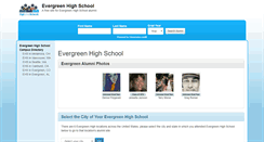 Desktop Screenshot of evergreenhighschoolalumni.com